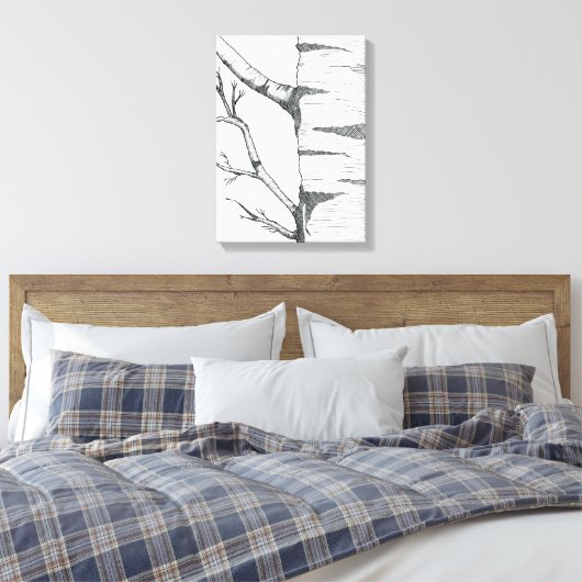 Aspen  canvas afdruk (Insitu (Slaapkamer))