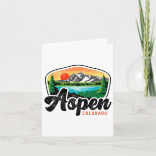 Aspen Colorado Co Bergskisën Vintage 80s Aspe Kaart