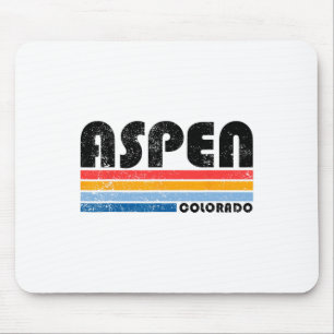 Aspen Colorado Co Mountain Skiën Vintage Aspen SK Muismat