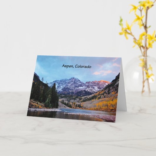 Aspen, Colorado Kaart (Gele Bloem)