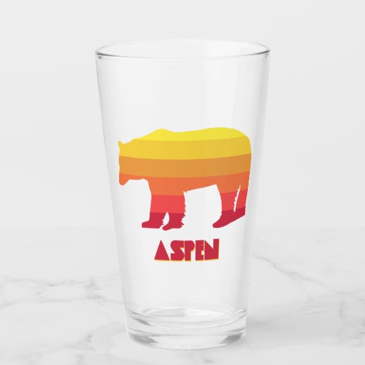 Aspen Colorado Regenboog Beer Glas (Voorkant)