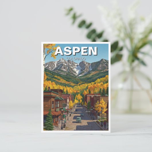 Aspen Colorado Reizen Briefkaart (Staand voorkant)