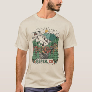 Aspen Colorado Reizen T-shirt