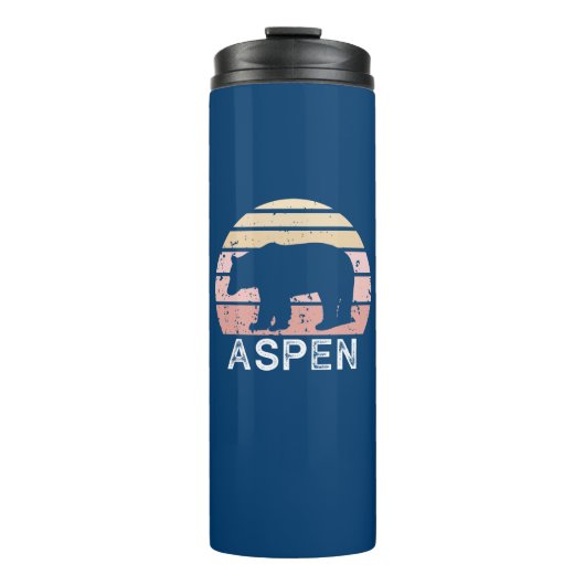 Aspen Colorado Retro Beer Thermosbeker (Voorkant)