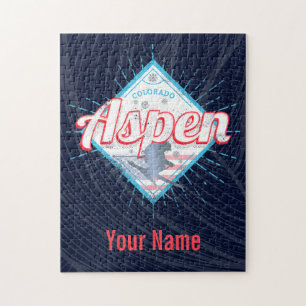 Aspen Colorado Retro Skier USA Ski Legpuzzel