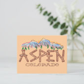 Aspen Colorado rustige briefkaart (Staand voorkant)