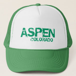 Aspen Colorado simple casquette vert