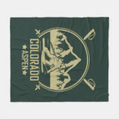 Aspen Colorado Ski Fleece Deken (Voorkant (Horizontaal))