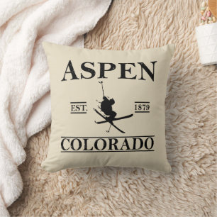 Aspen Colorado ski Kussen