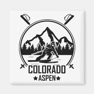 Aspen Colorado Ski Magneet