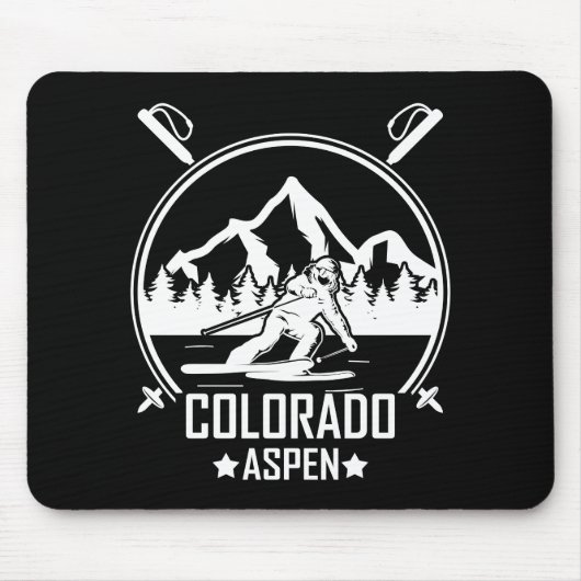 Aspen Colorado ski Muismat (Voorkant)