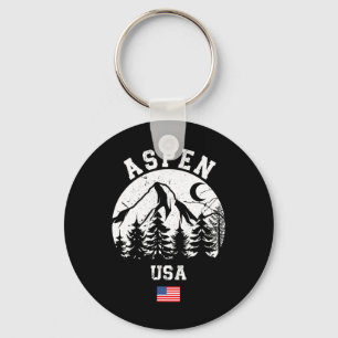 Aspen Colorado Ski Resort Alpine Skiën Amerikaans Sleutelhanger