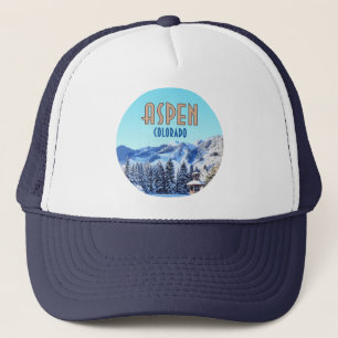 Aspen Colorado Ski Resort Mountains Trucker Pet