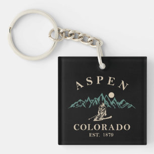 Aspen Colorado ski Sleutelhanger