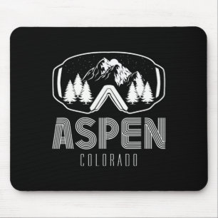 Aspen Colorado Ski Sneeuwbril Berg Skien Muismat