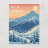 Aspen Colorado Ski vacances moderne Carte postale (Devant)