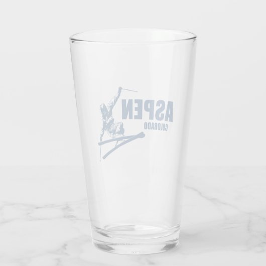 Aspen Colorado Skier Glas (Achterkant)