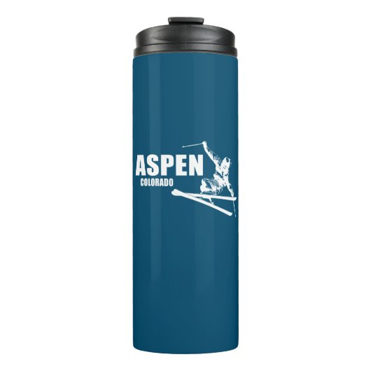 Aspen Colorado Skier Thermosbeker (Voorkant)
