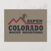 Aspen Colorado skigebied Feestdagenkaart (Voorkant)
