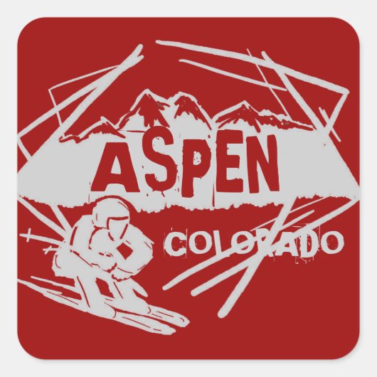 Aspen Colorado stickers (Voorkant)