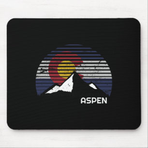 Aspen Colorado Vlag - Co Bluebird Day Mountain Muismat