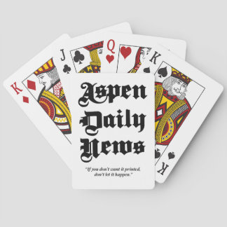 Aspen Daily News Aangepaste speelkaarten