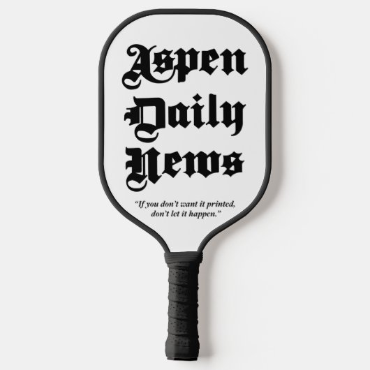 Aspen Daily News Paddle Board (Achterkant)