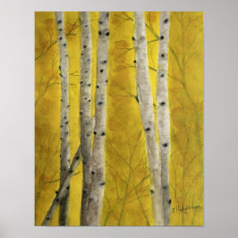 ASPEN FOREST WATERVERF POSTER