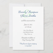 Aspen Glow WEDDING-uitnodiging Kaart (Achterkant)