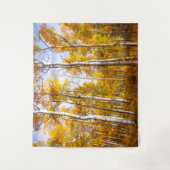 Aspen Groove Yellow Fall Leaves Wandkleed (Voorkant)