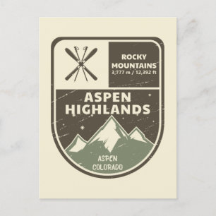 Aspen Highlands Aspen Rocky Mountains Colorado Briefkaart