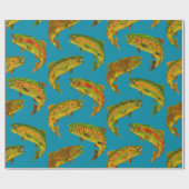Aspen Leaf Rainbow Trout Seamless Pattern 2018 Cadeaupapier (Vlak)