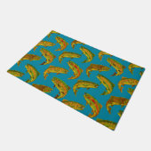Aspen Leaf Rainbow Trout Seamless Pattern 2018 Deurmat (Schuin)