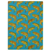 Aspen Leaf Rainbow Trout Seamless Pattern 2018 Klembord (Achterkant)
