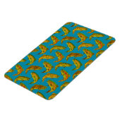 Aspen Leaf Rainbow Trout Seamless Pattern 2018 Magneet (Linkerzijde)