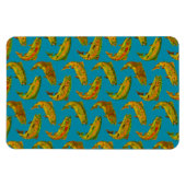Aspen Leaf Rainbow Trout Seamless Pattern 2018 Magneet (Horizontaal)