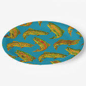 Aspen Leaf Rainbow Trout Seamless Pattern 2018 Papieren Bordje (Gekanteld)