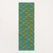 Aspen Leaf Rainbow Trout Seamless Pattern 2018 Yogamat (Achterkant)
