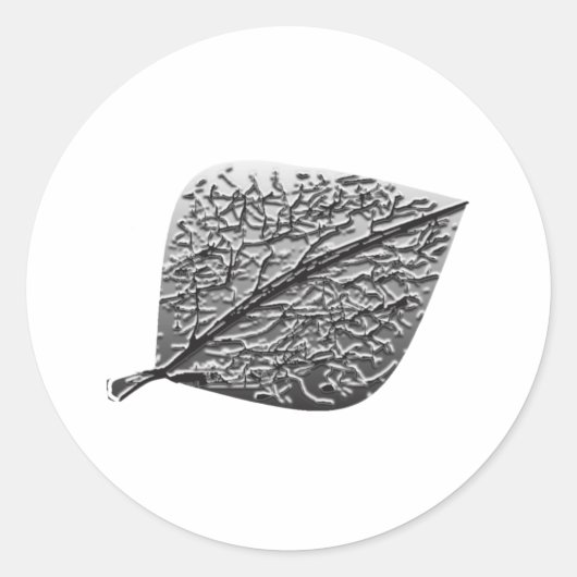 ASPEN LEAF RONDE STICKER (Voorkant)