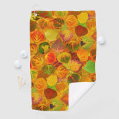 Aspen Leaves collage solid medley naadloos 1 Golfhanddoek (Insitu)