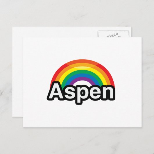 ASPEN LGBT PRIDE RAINBOW - PNG.nl Briefkaart (Voorkant / Achterkant)