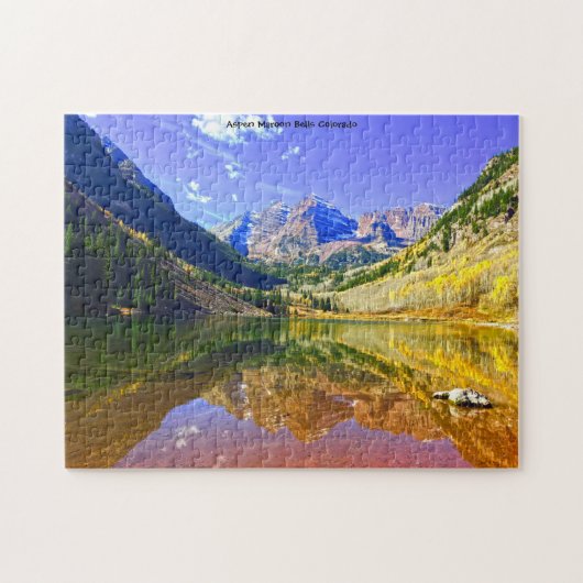 Aspen Maroon Bells Colorado. Legpuzzel (Horizontaal)