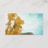 Aspen Mountain herfstlandschap natuur Visitekaartje (Achterkant)