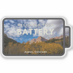 Aspen Oplaadsticker Sticker