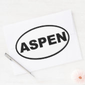 Aspen Ovale Sticker (Envelop)