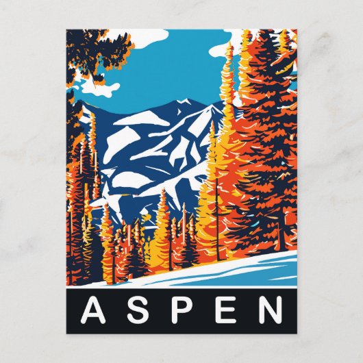 Aspen, Reizen Briefkaart (Voorkant)