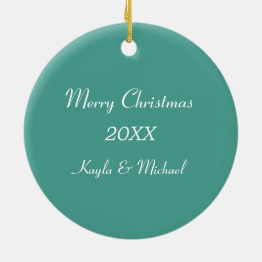 Aspen Ski Circle Gepersonaliseerd Keramisch Ornament (Achterkant)