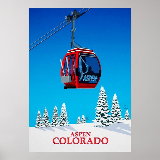 Aspen Ski Poster (Voorkant)