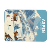  Aspen Skiing Colorado Reizen Magneet (Horizontaal)