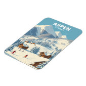  Aspen Skiing Colorado Reizen Magneet (Linkerzijde)
